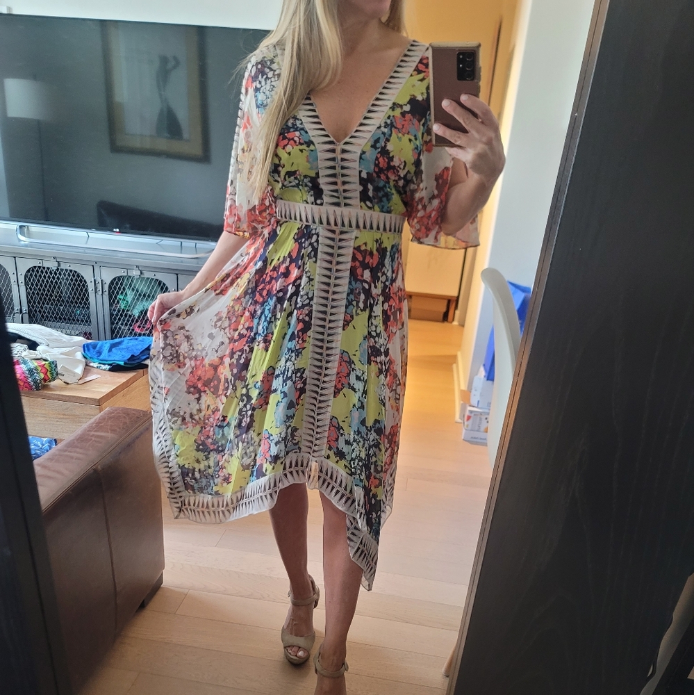 BCBG printed dress